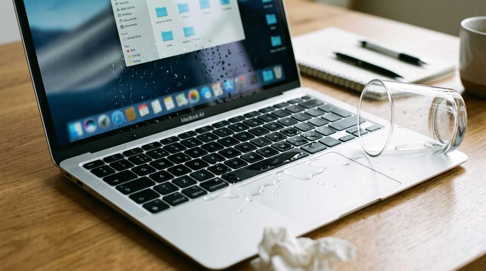 Spilled water on your Mac? What to do immediately
