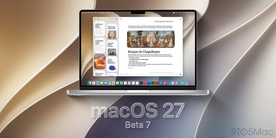 macOS 27 Golden Gate developer beta 7 now available, here’s how to install it