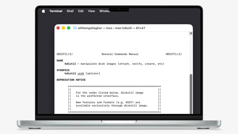 Handy disk image tool is getting removed from macOS